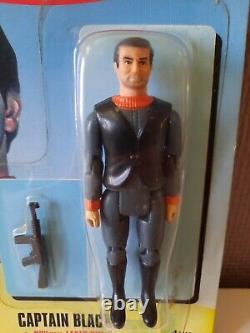 Nouvelle carte extrêmement rare de 1994 du Capitaine Black Spy de la série Captain Scarlet 3,75 pouces.