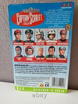 Nouvelle carte extrêmement rare de 1994 du Capitaine Black Spy de la série Captain Scarlet 3,75 pouces.