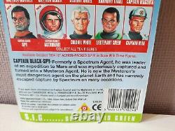 Nouvelle carte extrêmement rare de 1994 du Capitaine Black Spy de la série Captain Scarlet 3,75 pouces.