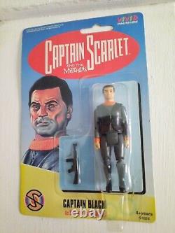 Nouvelle carte extrêmement rare de 1994 du Capitaine Black Spy de la série Captain Scarlet 3,75 pouces.