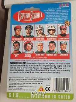 Nouvelle carte extrêmement rare de 1994 du Capitaine Black Spy de la série Captain Scarlet 3,75 pouces.