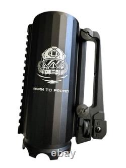 Nouvelle tasse en aluminium noir avec frein de bouche tactique Thick-Head Navy SEAL extrêmement rare