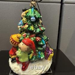 Ornement de sapin de Noël Peanuts. Extrêmement rare. Neuf dans sa boîte. Fabriqué en Pologne