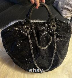 Oryany sac à main à bandoulière Wendy noir à paillettes extrêmement rare, neuf  	<br/>
 