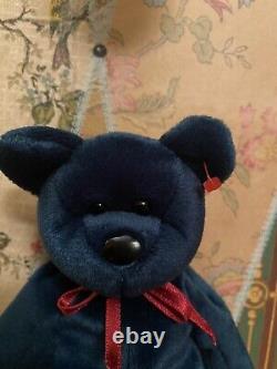 Ours de collection extrêmement rare Ty Beanie New Faced JADE Bear 1st GEN