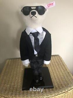 Ours en peluche Steiff Karl Lagerfeld extrêmement rare recherché en parfait état