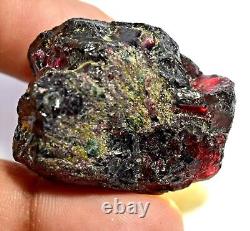 Painite rouge brun extrêmement rare non chauffé brut de facette 173,50 Ct certifié Mogok