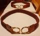 Paire De Nouettes De Rideau En Cuir Mulberry Home Extrêmement Rare, Neuves, Jamais Utilisées