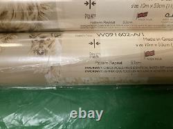 Papier peint Laura Ashley Hunterhill -2 ROULEAUX- Lot W091602-A/1 Extrêmement rare