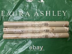 Papier peint Laura Ashley Hunterhill -3 ROULEAUX- Lot W087222-A/1 Extrêmement Rare