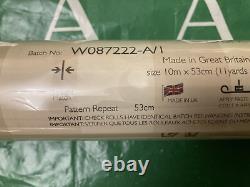 Papier peint Laura Ashley Hunterhill -3 ROULEAUX- Lot W087222-A/1 Extrêmement Rare