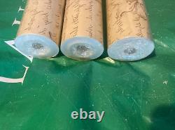 Papier peint Laura Ashley Script Nutmeg/Sand -3 ROULEAUX- Vintage extrêmement rare