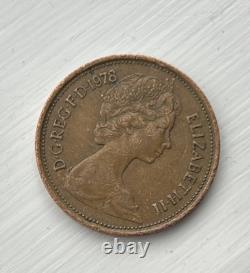 Pence 2p de 1978 extrêmement rare