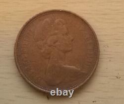 Penny britannique nouveau 2 p pièce très rare extrêmement collectionnable