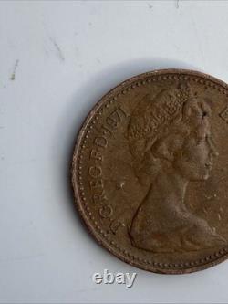 Penny nouveau extrêmement rare de 1971 de la Reine Elizabeth II