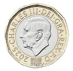 Pièce de £1 de la Reine Charles III Abeille - Très Rare - État NEUF