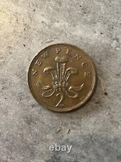 Pièce de 1980 de New Pence extrêmement rare