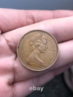 Pièce de 2 pence New Pence de 1971 (EXTRÊMEMENT RARE) Objet de collection pour les amateurs de monnaie britannique