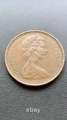 Pièce de 2 pence New Pence de 1975 extrêmement rare