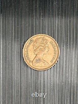 Pièce de 2 pence New Pence de 1978, erreur extrêmement rare, en état décent