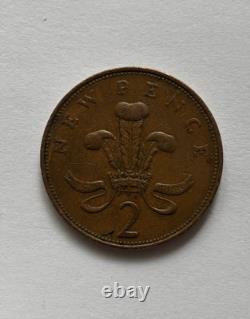 Pièce de 2 pence Nouvelle Pence 1971 (extrêmement rare) Argent britannique