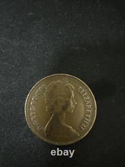Pièce de 2 pence britannique de 1980 extrêmement rare, new pence
