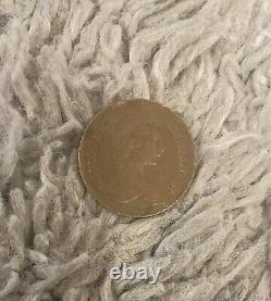 Pièce de 2 pence britannique de 1980, nouvelle pence, nouvelle penny extrêmement rare