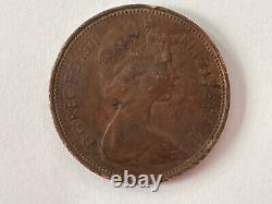 Pièce de 2 pence de 1971 (EXTRÊMEMENT RARE)