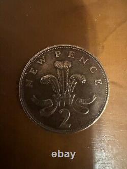 Pièce de 2 pence de 1971 (EXTRÊMEMENT RARE)