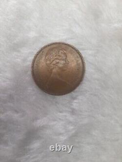 Pièce de 2 pence de 1971 New Pence originale et extrêmement rare. Pièce unique