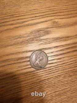 Pièce de 2 pence de 1971, extrêmement rare et précieuse pièce de collection