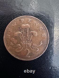 Pièce de 2 pence nouvelle de 1971, objet de collection extrêmement rare et précieux
