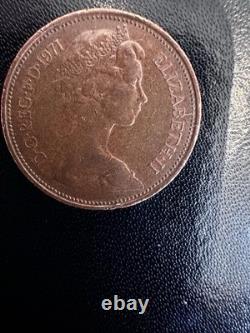 Pièce de 2 pence nouvelle de 1971, objet de collection extrêmement rare et précieux