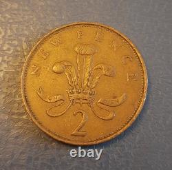 Pièce de 2P New Pence de 1971, objet de collection extrêmement rare et précieux