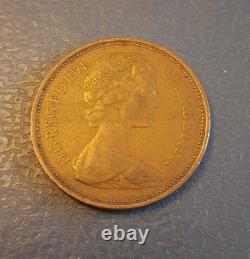 Pièce de 2P New Pence de 1971, objet de collection extrêmement rare et précieux