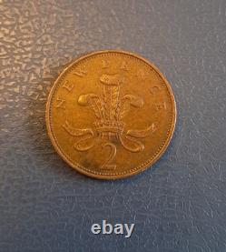 Pièce de 2P New Pence de 1971, objet de collection extrêmement rare et précieux