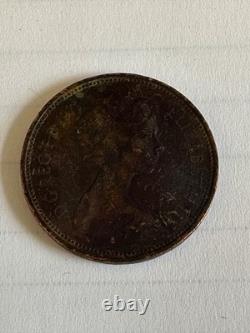 Pièce de 2P New Pence de 1971, objet de collection extrêmement rare et précieux