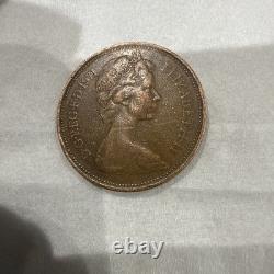 Pièce de 2P New Pence de 1971, objet de collection extrêmement rare et précieux