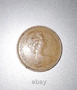 Pièce de 2P New Pence de 1971, objet de collection extrêmement rare et précieux