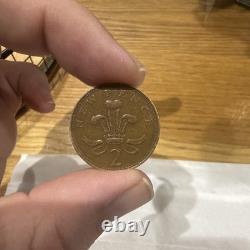 Pièce de 2P New Pence de 1971, objet de collection extrêmement rare et précieux