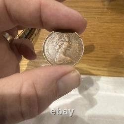 Pièce de 2P New Pence de 1971, objet de collection extrêmement rare et précieux