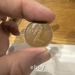 Pièce de 2P New Pence de 1971, objet de collection extrêmement rare et précieux