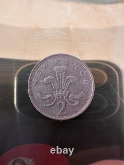 Pièce de 2P New Pence de 1981, objet de collection extrêmement rare et précieux