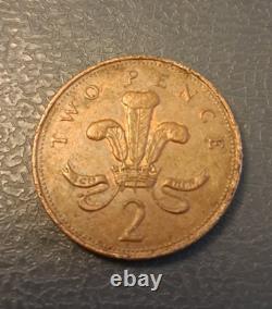 Pièce de 2P New Pence de 1999, objet de collection extrêmement rare et précieux