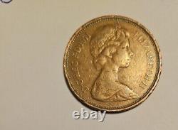 Pièce de 2p 'New Pence' extrêmement rare de l'année 1971