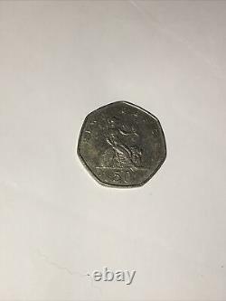 Pièce de collection extrêmement rare Britannia New Pence 1969 de 50 pence de la reine Elizabeth II