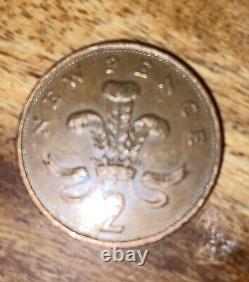 Pièce de collection extrêmement rare de 2 pence New Pence de 1981