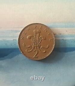 Pièce de deux pence nouvelle pence 1971 (EXTRÊMEMENT RARE)