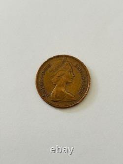 Pièce rare de 2 pence New Pence de 1981, objet de collection extrêmement rare et précieux