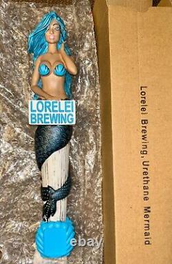 Poignée de robinet Lorelei Brewing de sirène extrêmement rare, neuve dans sa boîte